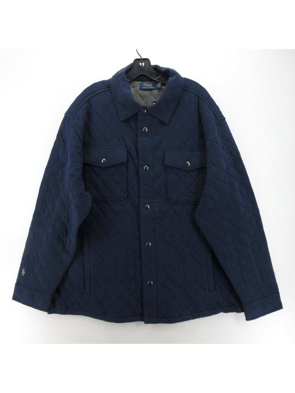 Polo Ralph Lauren Shirt 2XB Big Navy Jacket Shacket Quilted Field Chore